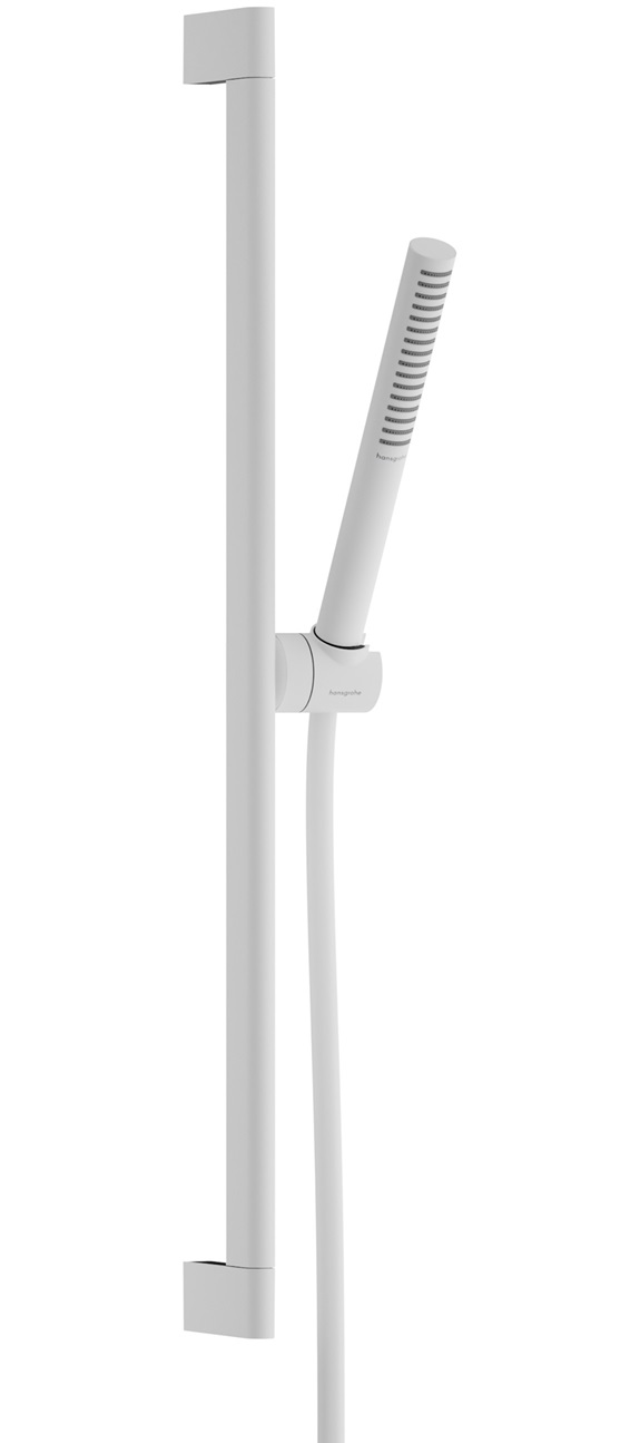 Hansgrohe Brauseset Pulsify S 100, 1 jet mit Brausestange 650mm mattweiß 24372700