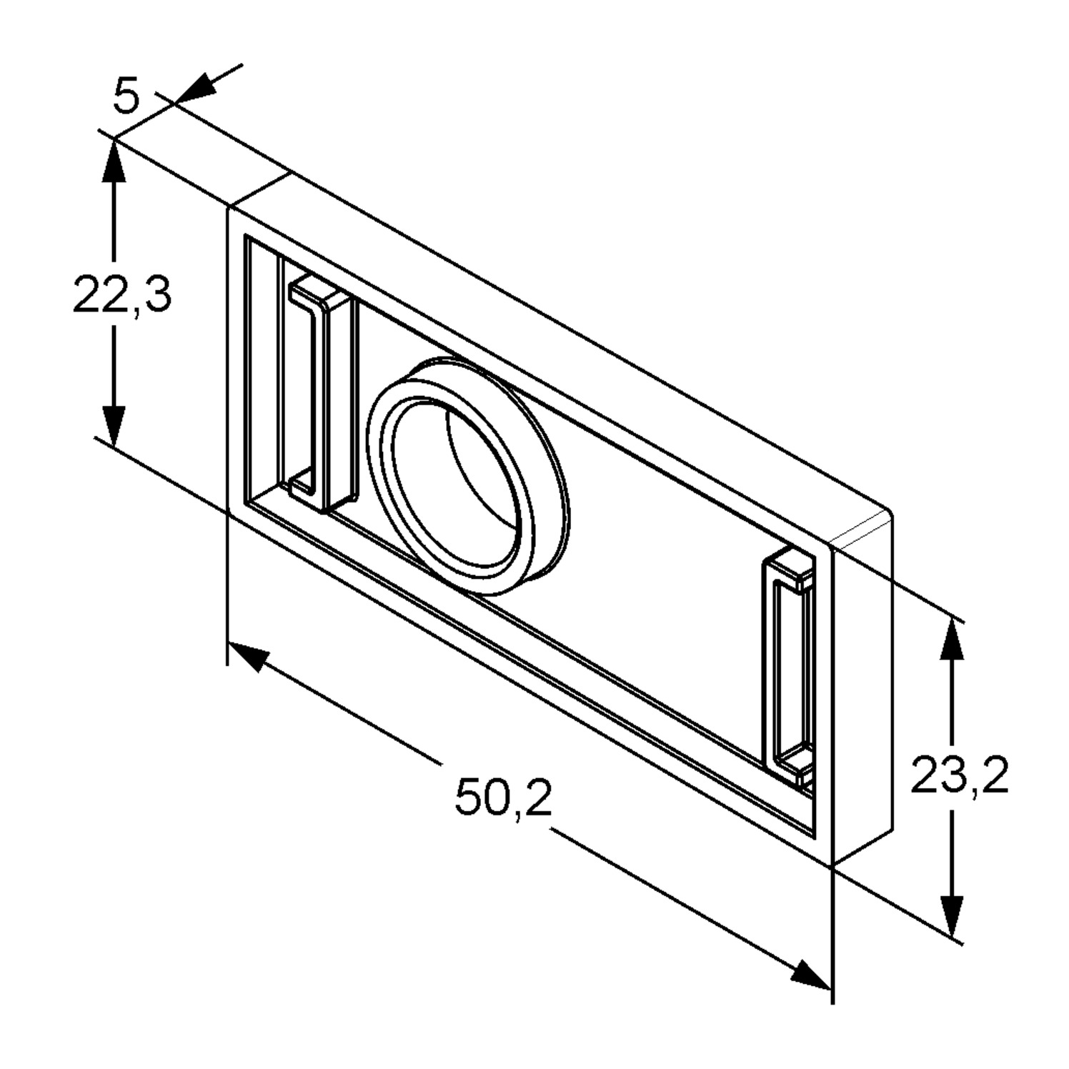 Kludi Ausgleichsscheibe für Spültisch, chrom 93099005-00