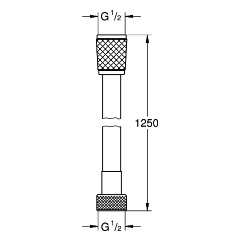 Grohe Brauseschlauch Relexaflex 125cm 1250mm chrom 45971001