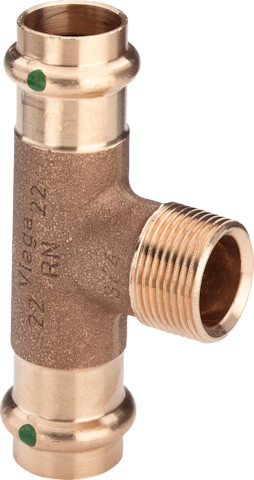 Viega Sanpress T-Stück mit SC-Contur 2217.1 in 54mm x R1 1/4 x 54mm 310936