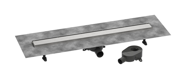 Hansgrohe Komplettset DR RainDrain Go 900 rückseitig befliesbar für Standard-/flache Installation, gebürstet edelstahl 56274800