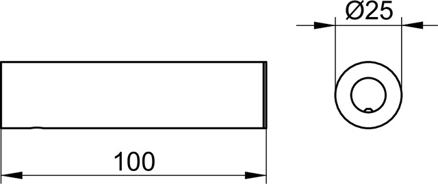 Keuco Ersatzrollenhalter REVA verchromt 12863010000