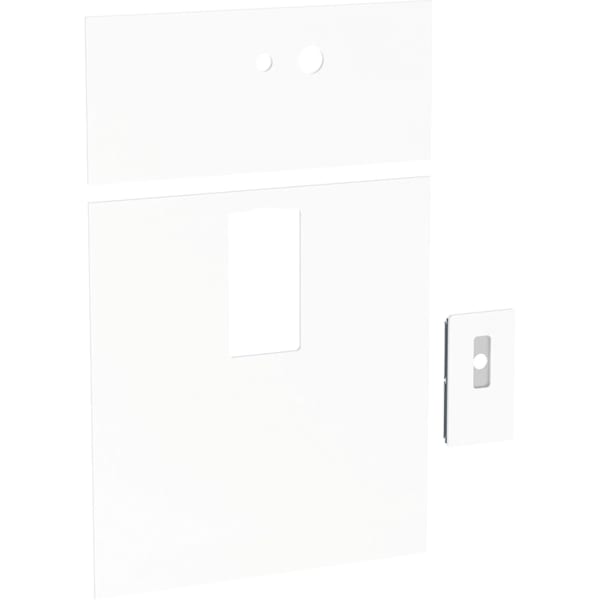 Geberit Frontverkleidung für Monolith für Waschtisch-Element, B: 73cm 10cm Rechts Glas weiß 242.700.SI.1