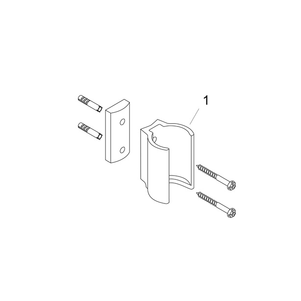 Hansgrohe Brausehalter Axor Starck brushed nickel für Schläuche mit zylindrischer Mutter 27515820