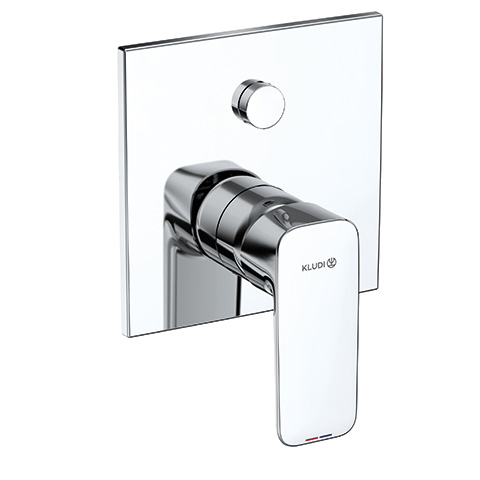 Kludi PURE&STYLE UP-Wannenfüll-/Brause Einhandmischer Push mit Funktionseinheit, chrom 407590575