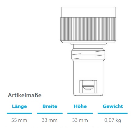 Oventrop Ventileinsatz GH für vertauschten Vorlauf und Rücklauf, 6 Voreinstellwerte, G1/2"AG 1648077