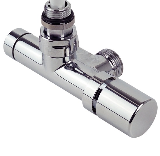 Purmo Armatur für Badheizkörper 50mm Durchgang verchromt, für Fig. Slim AZ1XTPSTCHSLIMN