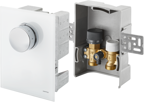 Oventrop Unibox T-RTL Thermostat, RTL, Echtglas weiß 1022770