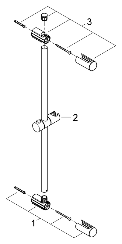 Grohe Brausestange Euphoria 600mm chrom 27499000