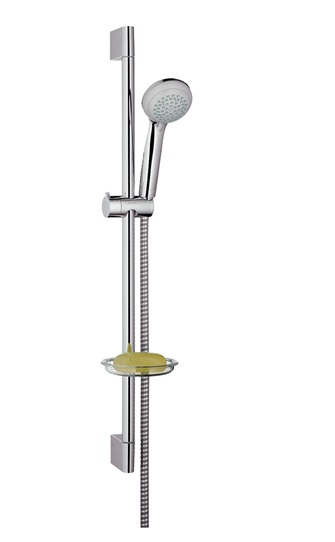 Hansgrohe Brauseset Crometta 85 Vario mit Brausestange 650mm und Seifenschale, Chrom 27764000