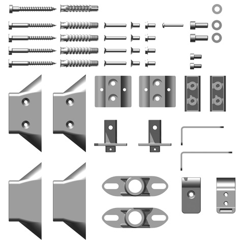 Kermi Befestigungsset Diveo-E weiss ZB04050001