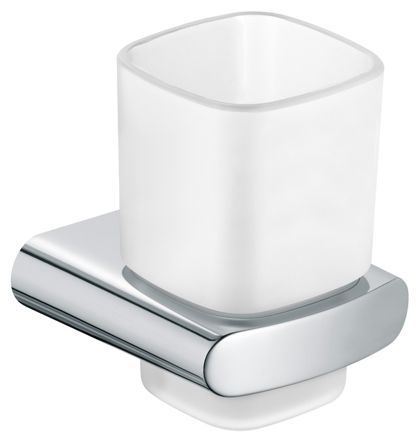 Keuco Glashalter Elegance komplett mit Echtkristall-Glas, verchromt 11650019000