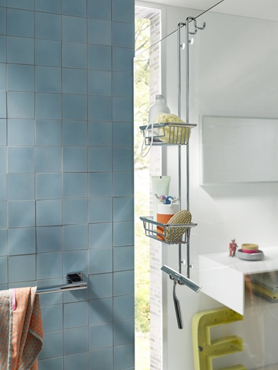 Emco Duschwischer System2 mit Wandhalterung chrom, mit Ersatz-Gummilippe 353400100