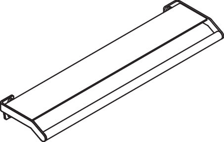 HEWI Ablage mit Haltegriff System 900, Edelstahl, Glasplatte, weiß, 720mm breit, 188mm tief 900.03.000XA