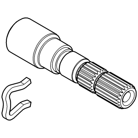 Grohe Spindelverlängerung für Costa UP-Ventil-Oberbau chrom 45201000