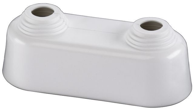 Flamco Doppelrosette hoch 10-22mm x Achsabstand 50mm Kunststoff weiß F44204