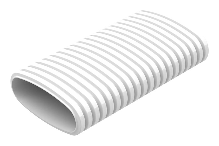 Helios FRS-R 51 Flexibles Lüftungsrohr Oval 51x114, 20m 03850