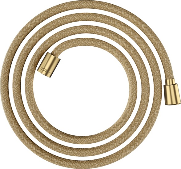 Hansgrohe Textilbrauseschlauch Axor 2000mm mit konischer/zylindrischer Mutter brushed gold optik 28290250