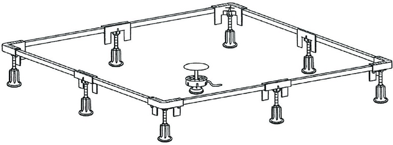 Ideal Standard Einbaurahmen Größe 1 für Brausewanne Ultra Flat S bis 1200x1200mm K727267