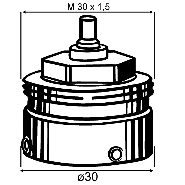 Heimeier Adapter für Vaillant-Ventile Heimeier Thermostat-Köpfe 9700-27.700