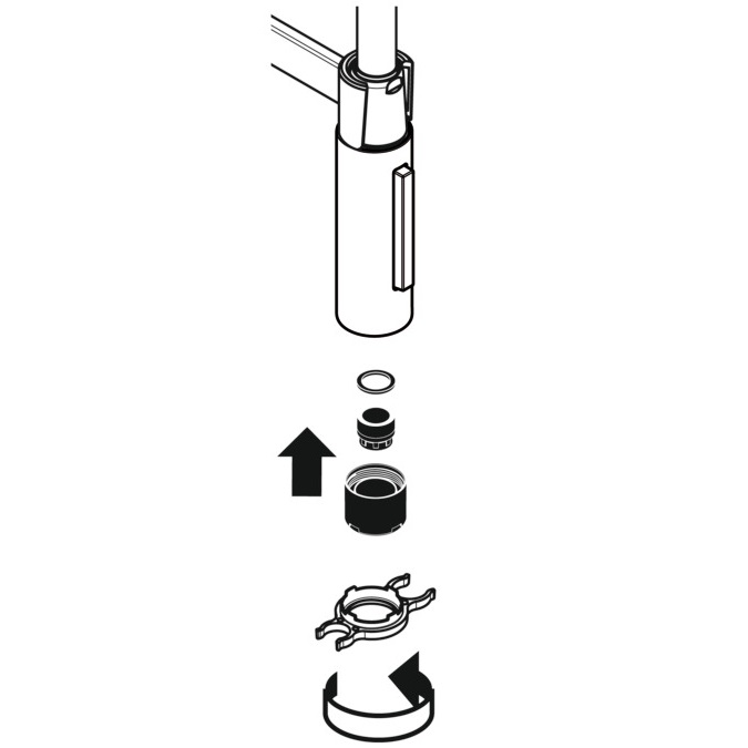 Hansgrohe Strahlformer Spültischmischer Axor 95909000