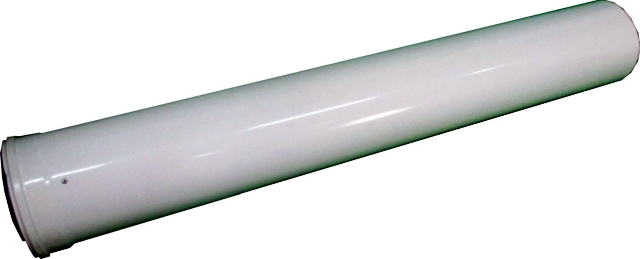 Wolf Luft-/Abgasrohr DN100/150 L:1000 weiß 2651105
