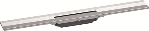 Hansgrohe RainDrain Flex Duschrinne 700mm kürzbar, Fertigset für Wandmontage gebürstet edelstahl 56050800
