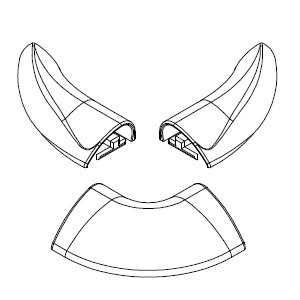 HSK Wasserleistenendkappe E100211-9