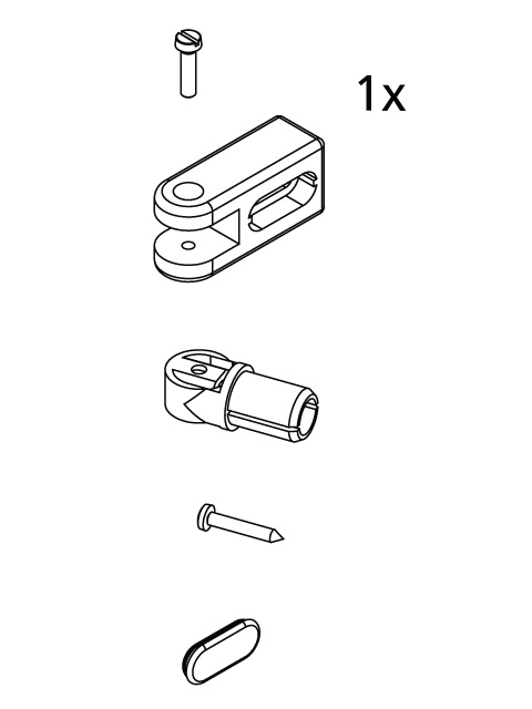 Kermi Set Stabilisierung Wand für Viertelkreis-Duschkabine 2534234
