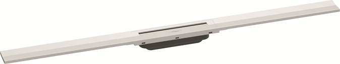 Hansgrohe RainDrain Flex Duschrinne 1000mm kürzbar, Fertigset zur freien Montage weiß matt 56046700