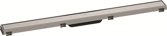 Hansgrohe RainDrain Match Duschrinne 900mm mit höhenverstellbaren Rahmen gebürstet edelstahl 56040800