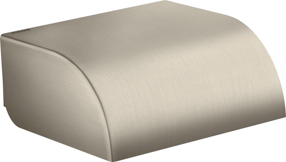 Hansgrohe Toilettenpapierhalter mit Deckel Axor Universal Circular brushed nickel 42858820