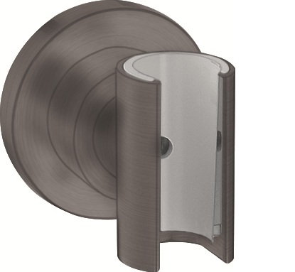 Hansgrohe Brausehalter Axor Citterio Porter brushed black chrom für Schläuche mit konischer Mutter 39525340