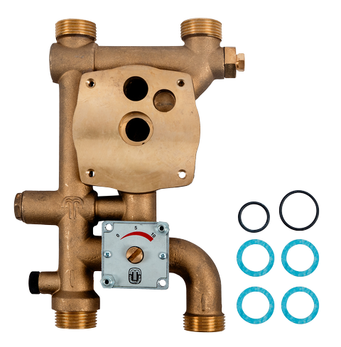 Wolf Messingblock ohne Pumpenkopf und Stellmotor für Mischerkreis BSP 2075024