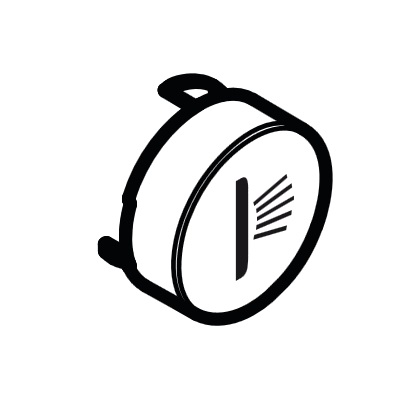 Hansgrohe Durckknopf Symbol Seitenbrause weiß 92578450