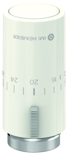 Heimeier Thermostat-Kopf Halo weiß mit Nullstellung, Anschluss M30x1,5 7550-00.500
