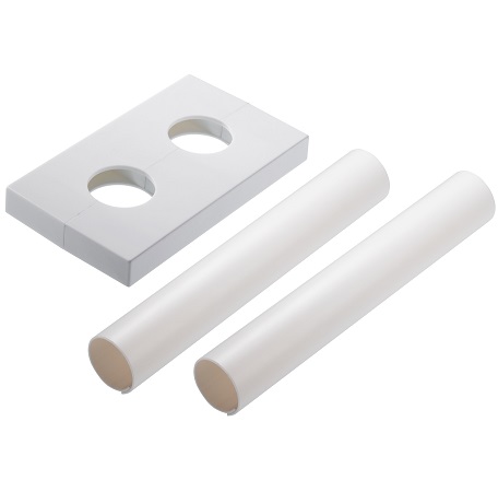 Danfoss rechteckige Wandrosette für VHX 50mm Anschluss, weiß RAL9016 013G3207
