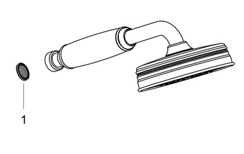 Hansgrohe Handbrause Axor Montreux brushed nickel 16320820