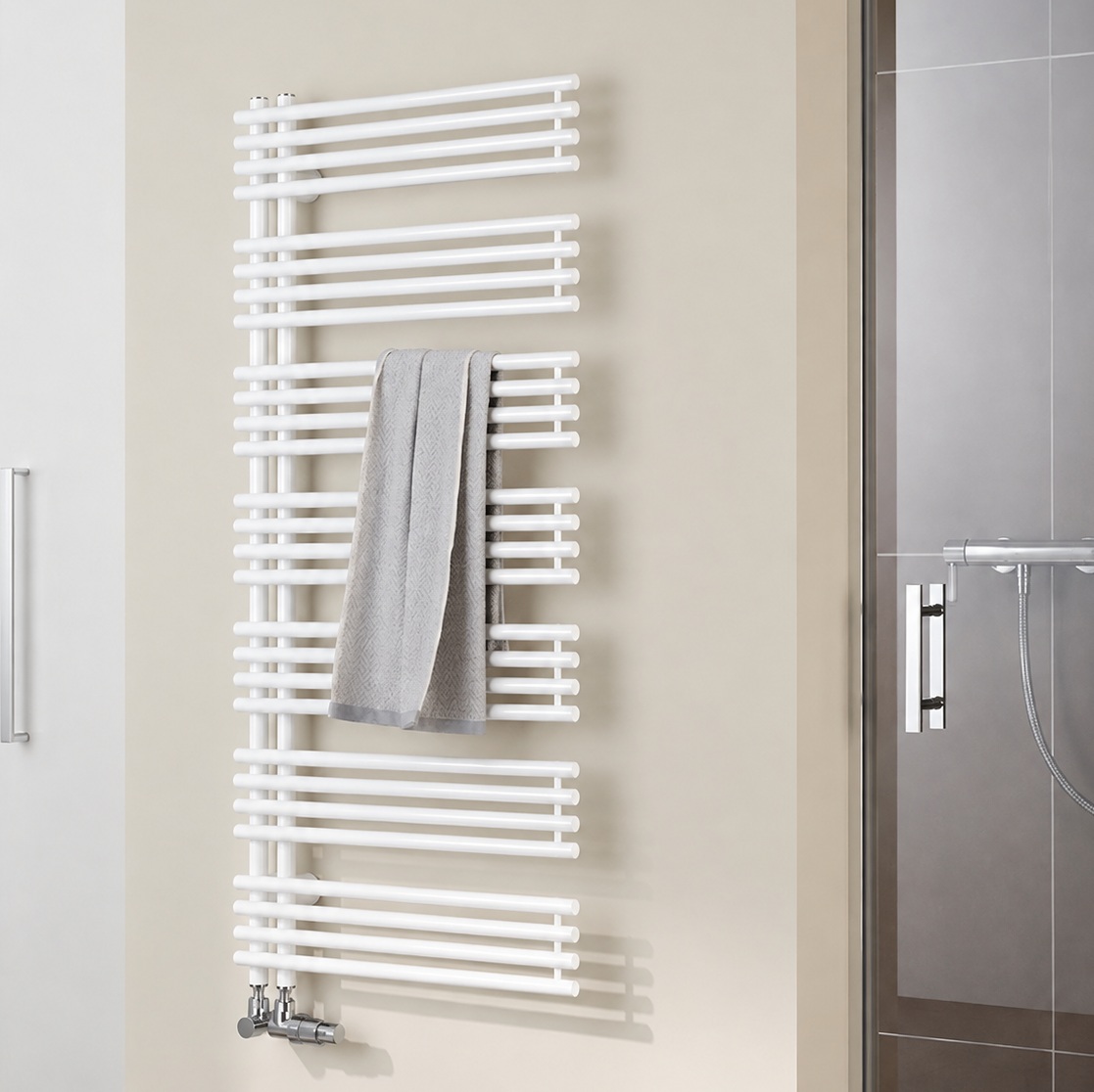 Kermi Diveo Designheizkörper H: 170 B: 60cm weiß, links DVN1A1700602LXK