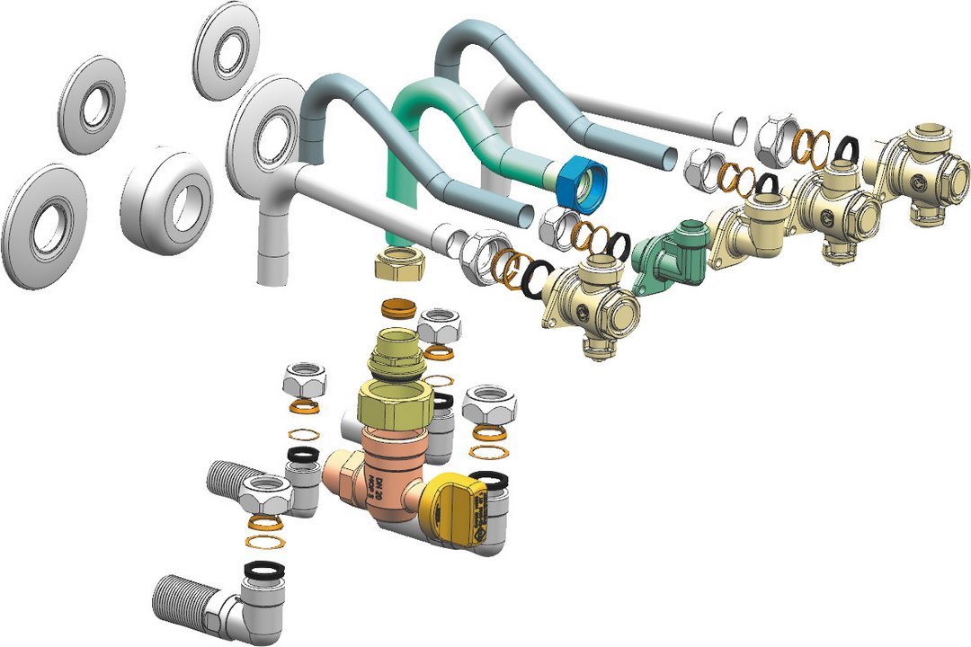Bosch Anschlusssatz für Unterputz-Installation HW-Set-BCR-1 7736901710