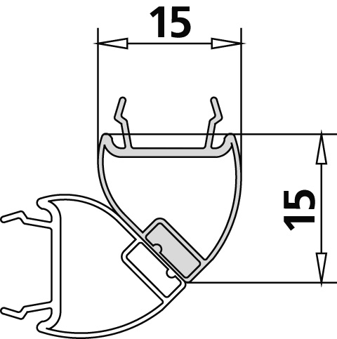 Kermi Magnetleiste 4665 13 Länge 2000mm 2535229
