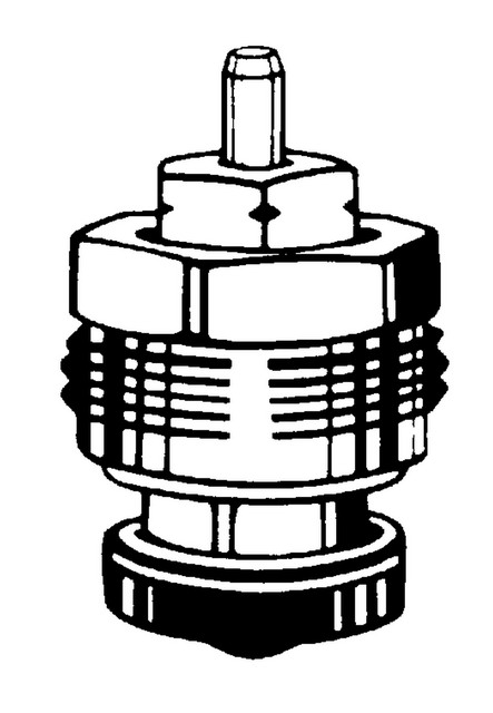 Heimeier Thermostat-Oberteil blaue Stopfbuchse 2340-02.299
