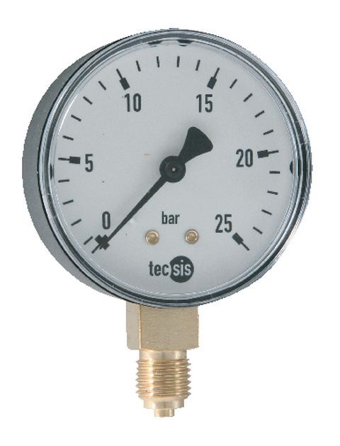 SYR Manometer für den HWS-Flansch 2000 Plus, Manometeranschluss G1/4, Einstellbereich: 0-25 bar 2000.00.907