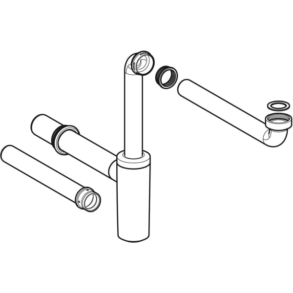 Geberit Set Geruchsverschluss zu Monolith Sanitärmodul für Waschtisch 131.087.00.1