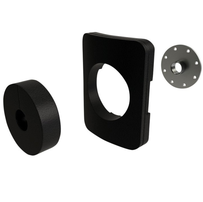Buderus E-Heizer Anschluß Set 500-1000 schwarz, Handlochdeckel für Speicher 8732902340