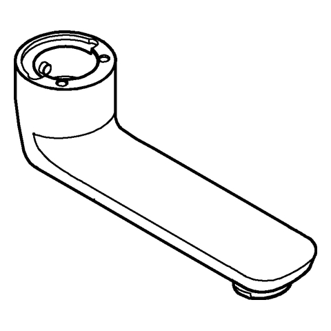 Grohe Gussauslauf Länge 115mm chrom 13378000