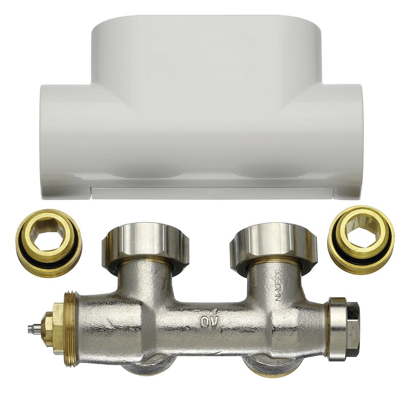 Arbonia Ventilhahnblock in Eckform weiß ZV00410001