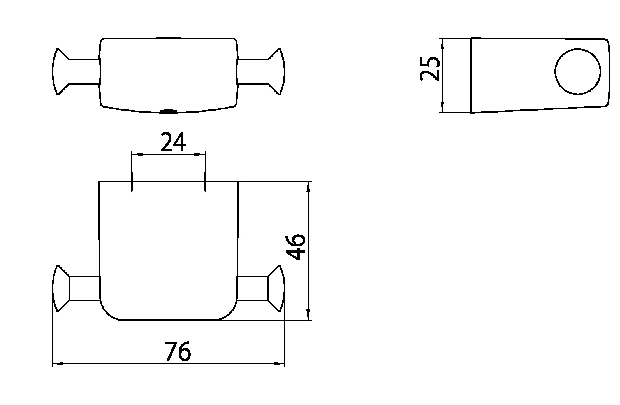 Emco Doppelhaken Trend chrom 027800100