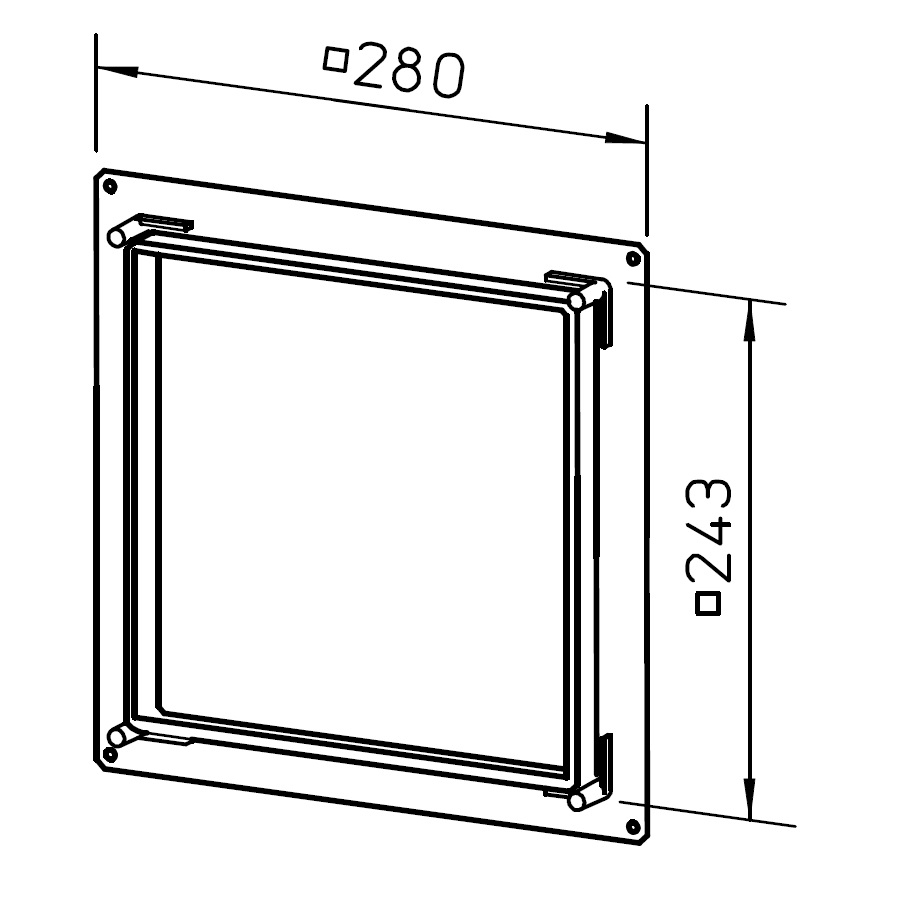 Helios Vorwand-Adapter ELS-VA für Vorwandbeplankungen 08189