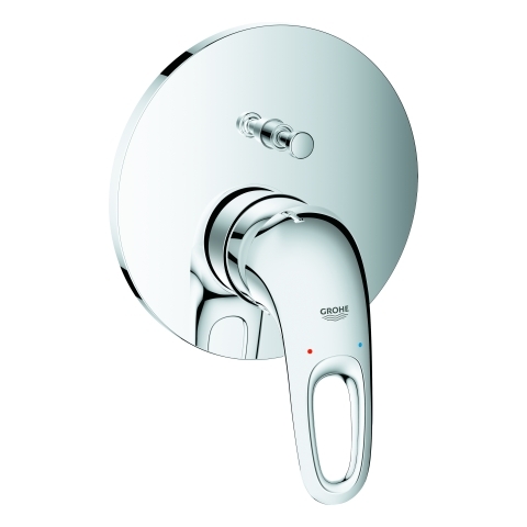 Grohe Eurostyle Einhand-Wannenbatterie chrom Fertigmontageset für UP-Körper Rapido SmartBox, Hebel offen 24049003